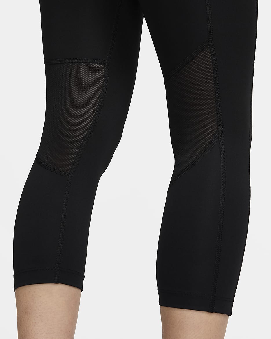 Nike Fast Women S Mid Rise Crop Running Leggings Nike In